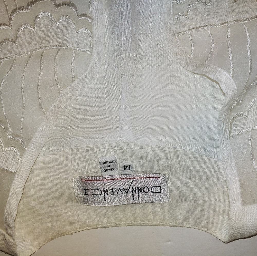Vintage 80s Donna Vinci White Top 14 - Picture 6 of 8
